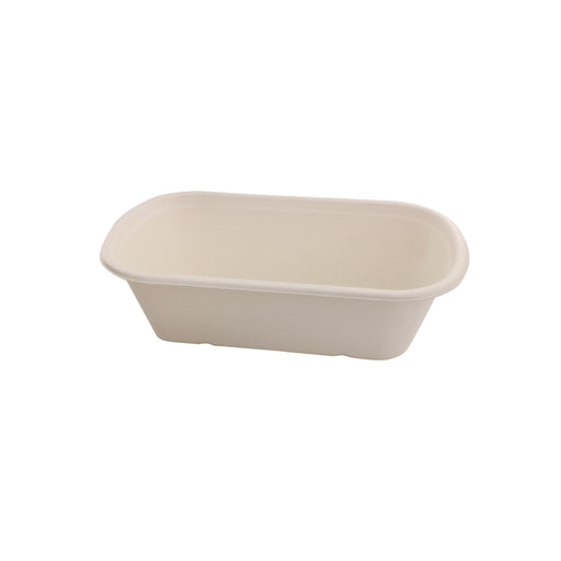 Boite rectangulaire brune en pulpe 229x134mm H44mm 750ml