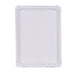 Assiette carton blanc rectangulaire - 6 unités