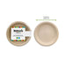 Assiette ronde brune en pulpe - Ø 25,5 cm - 10 unités