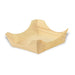 Mini assiette bois carrée 9,5 cm x 9,5 cm x 3,5 cm - 12 unités