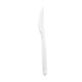 Couteau 18 cm PLA blanc - 24 unités
