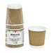Gobelet carton double paroi kraft PLA - 120 ml - Ø 6,2 cm - H 6 cm - 6 unités