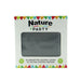 Serviette coton gris pour cocktail 20 cm x 19,5 cm - 20 unités