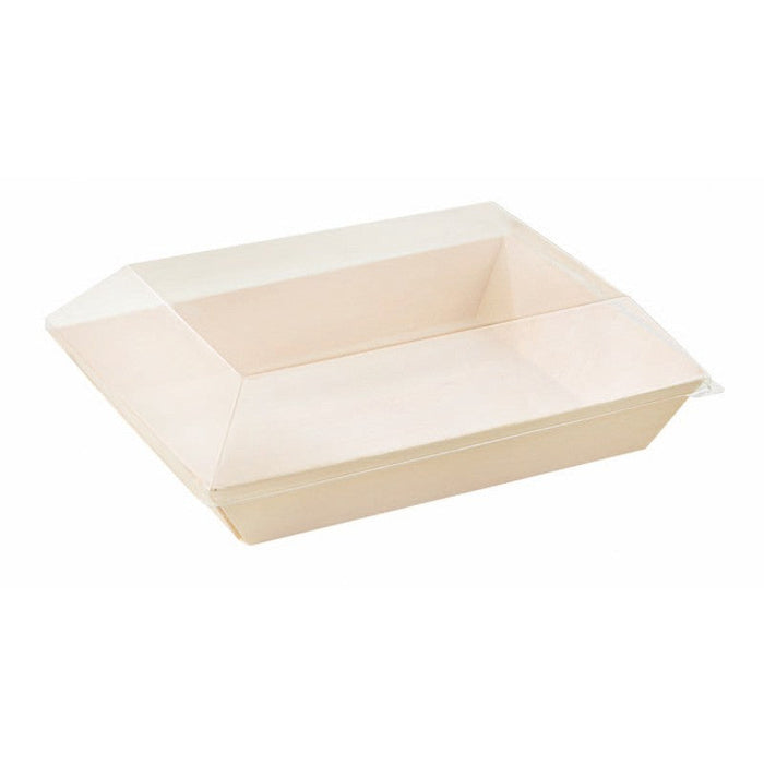 Barquette en bois rectangulaire 18 cm