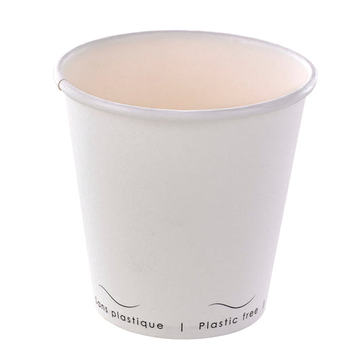 Gobelet carton blanc sans plastique "Eden" - 300 ml - Ø 9 cm - H 8,6 cm - 50 unités