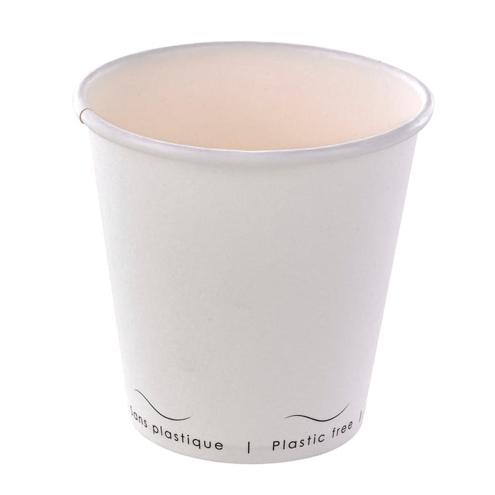 Gobelet carton blanc sans plastique "Eden" - 300 ml - Ø 9 cm - H 8,6 cm - 50 unités