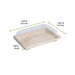 Barquette à sushi en pulpe avec couvercle PS transparent "Itto" - 16,5 cm x 11,5 cm x 1,5 cm - 50 unités