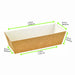 Moule De Cuisson Carton Microflute Rectangulaire Par 180 unités L: 20,8 cm l: 8,4 cm H: 5,5 cm