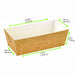 Moule De Cuisson Carton Microflute Rectangulaire Par 340 unités L: 15,9 cm l: 8 cm H: 5 cm